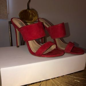 Red Steve Madden sandals